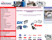 Tablet Screenshot of printemat-group.be